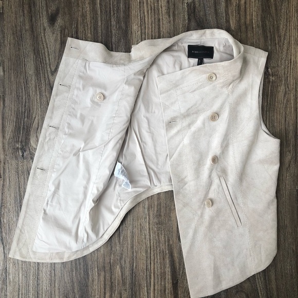 BCBGmaxazria faux suede vest light tan M - Picture 7 of 12
